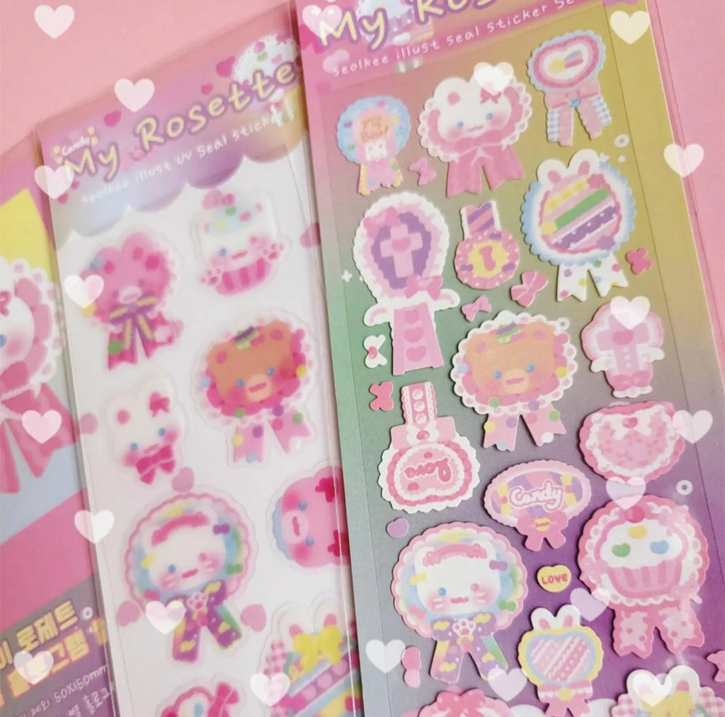 Seolkee Illust - My Rosette Deco Sticker Sheet