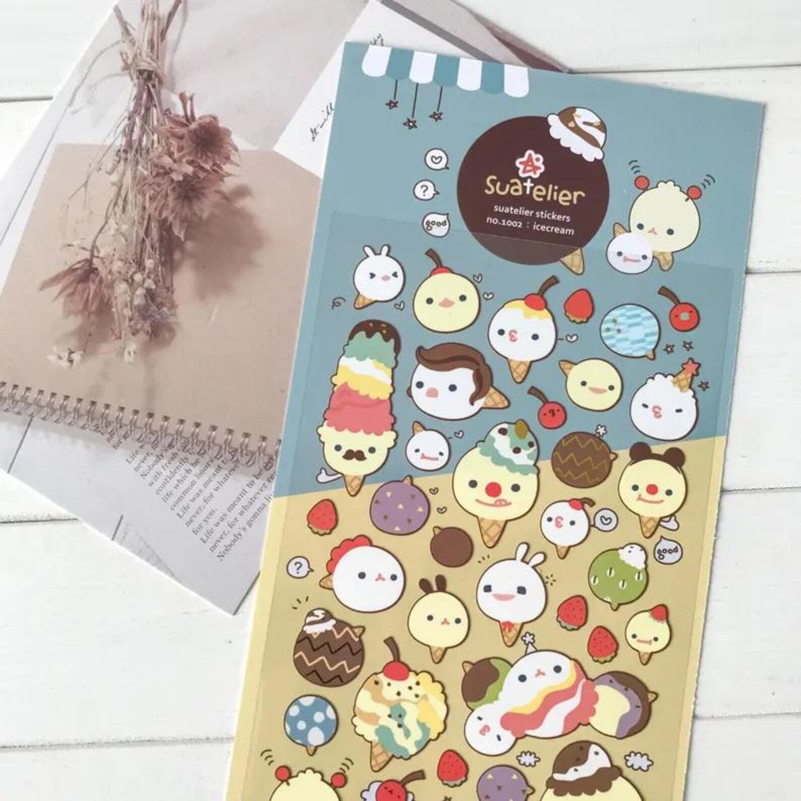 Suatelier - Icecream Deco Sticker Sheet