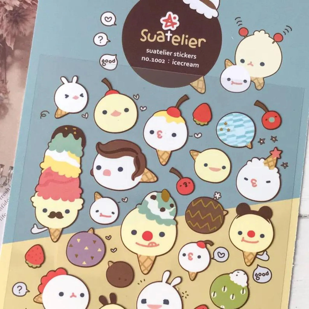 Suatelier - Icecream Deco Sticker Sheet