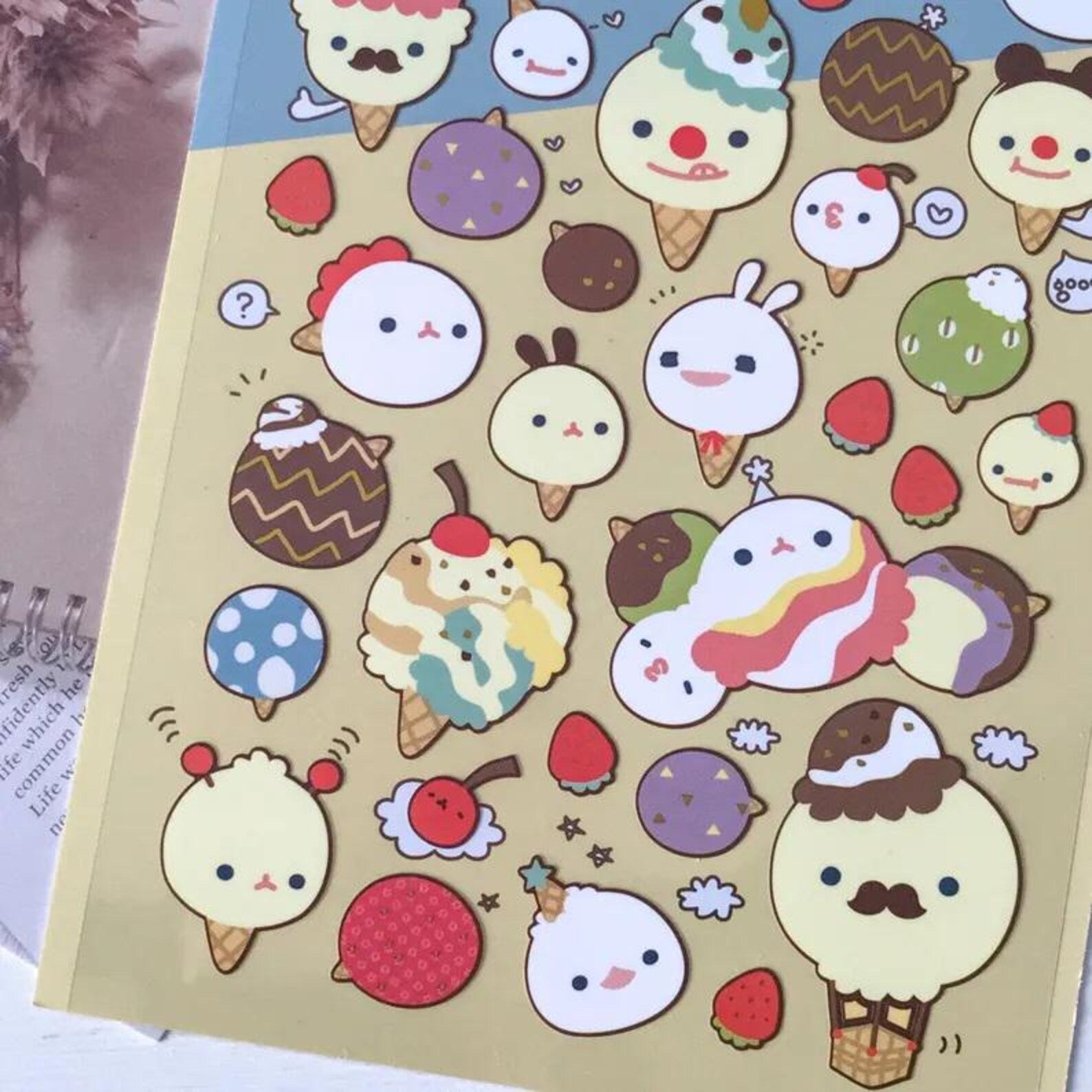 Suatelier - Icecream Deco Sticker Sheet