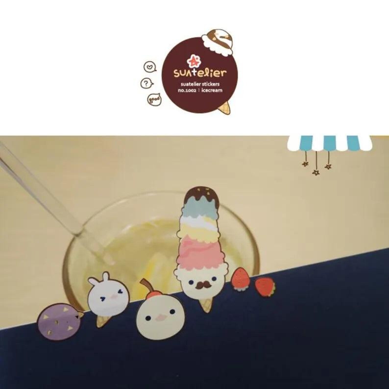 Suatelier - Icecream Deco Sticker Sheet