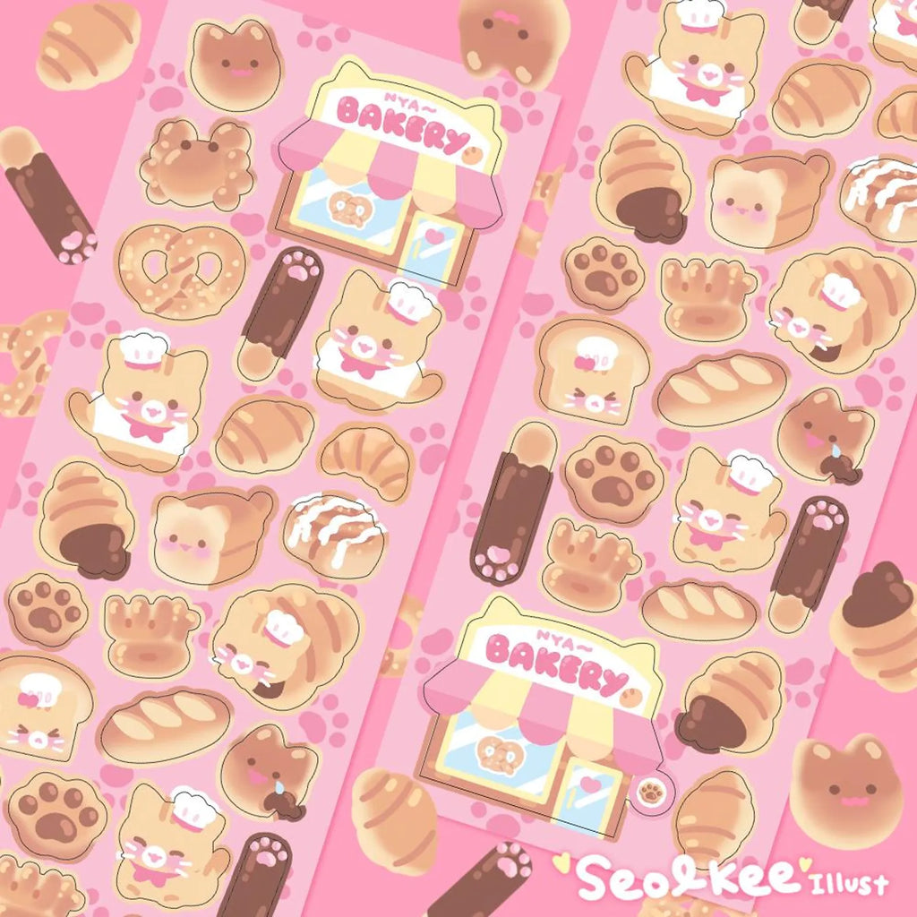 Seolkee Illust - Nya Bakery Deco Sticker Sheet
