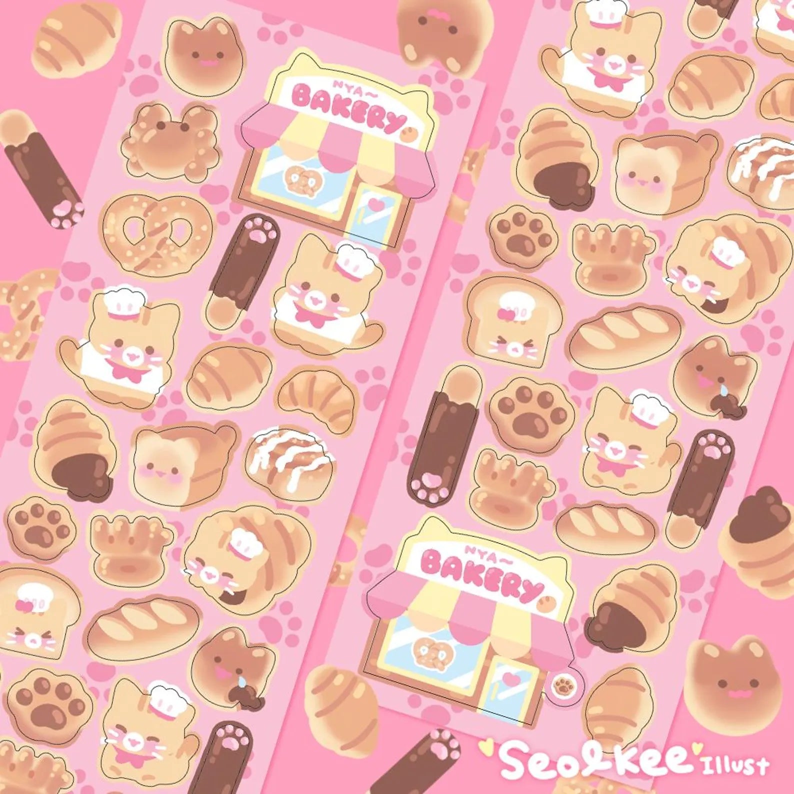 Seolkee Illust - Nya Bakery Deco Sticker Sheet