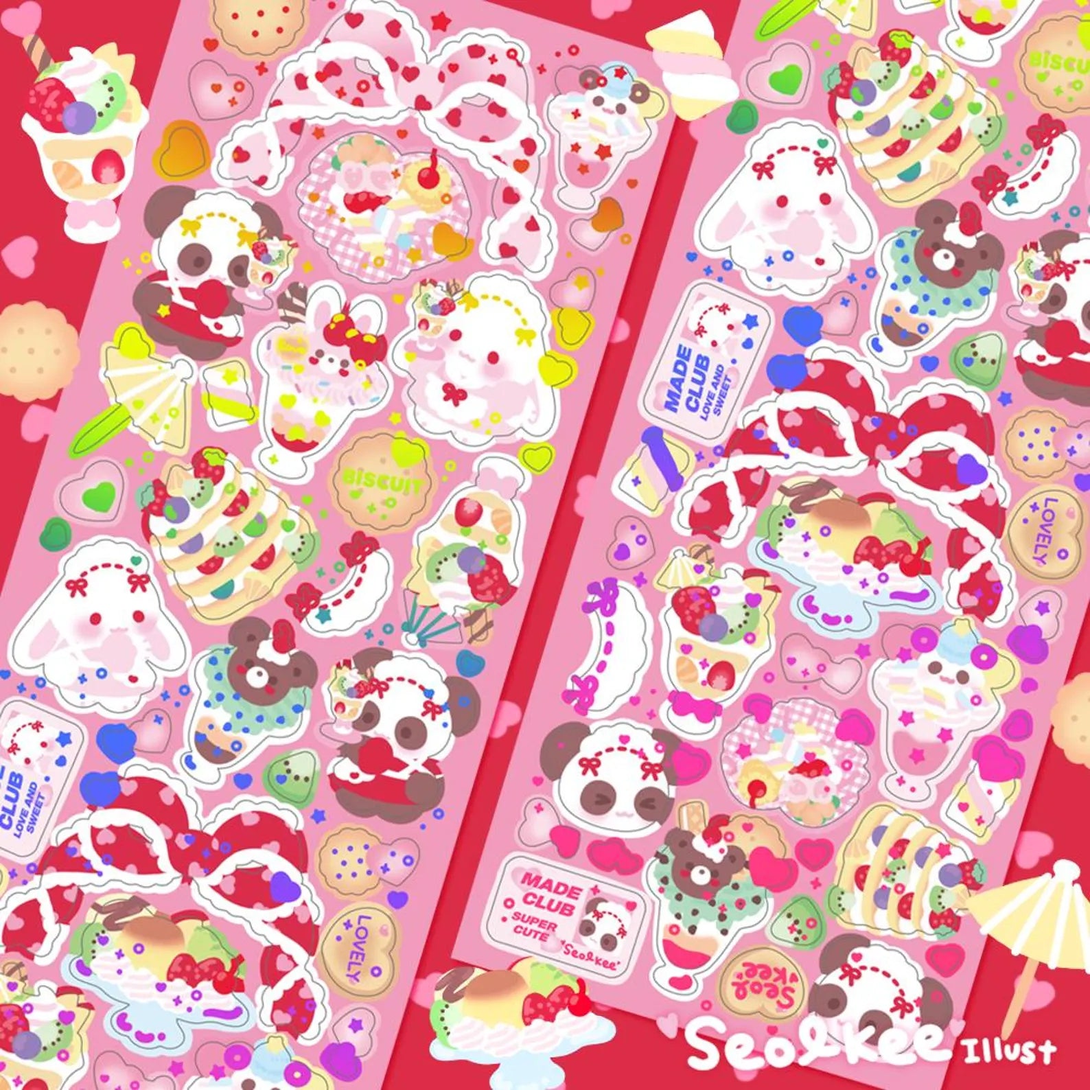 Seolkee Illust - Fruit Maid Deco Sticker Sheet