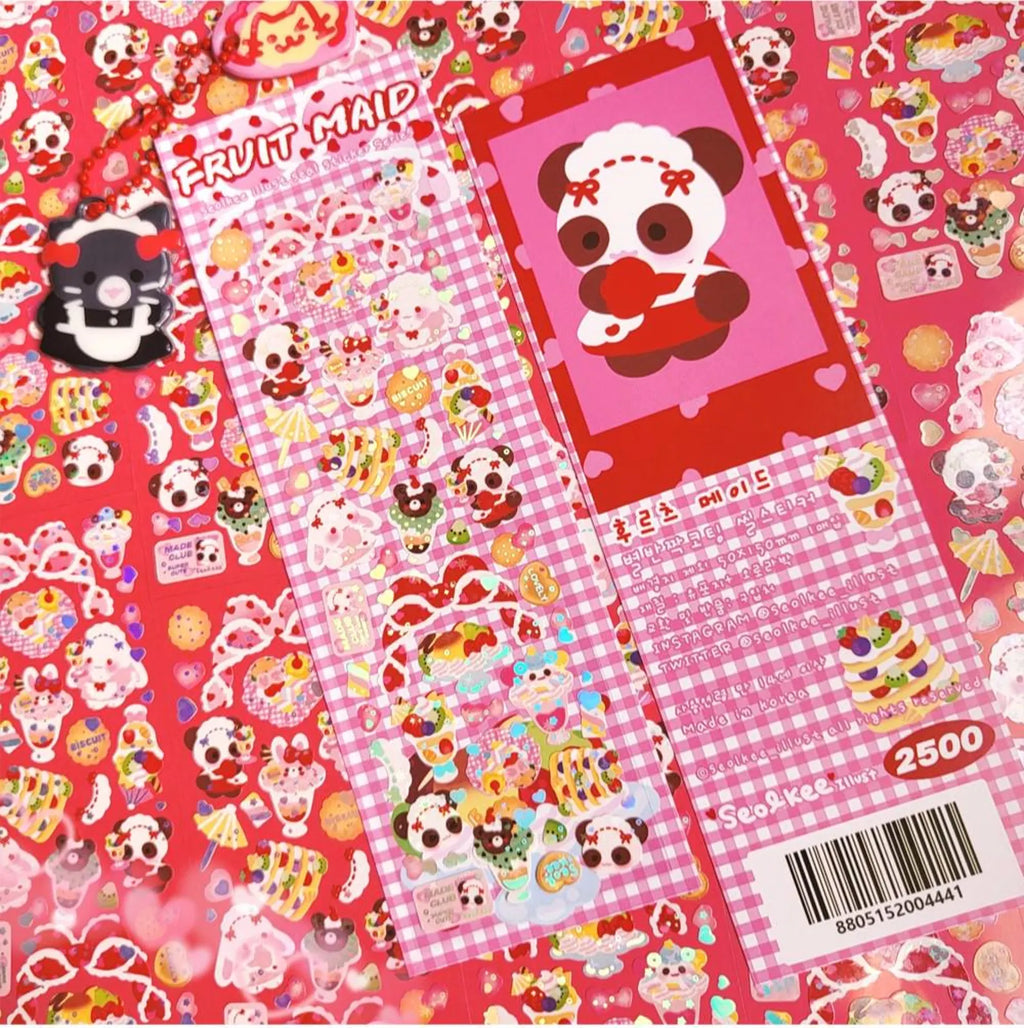 Seolkee Illust - Fruit Maid Deco Sticker Sheet