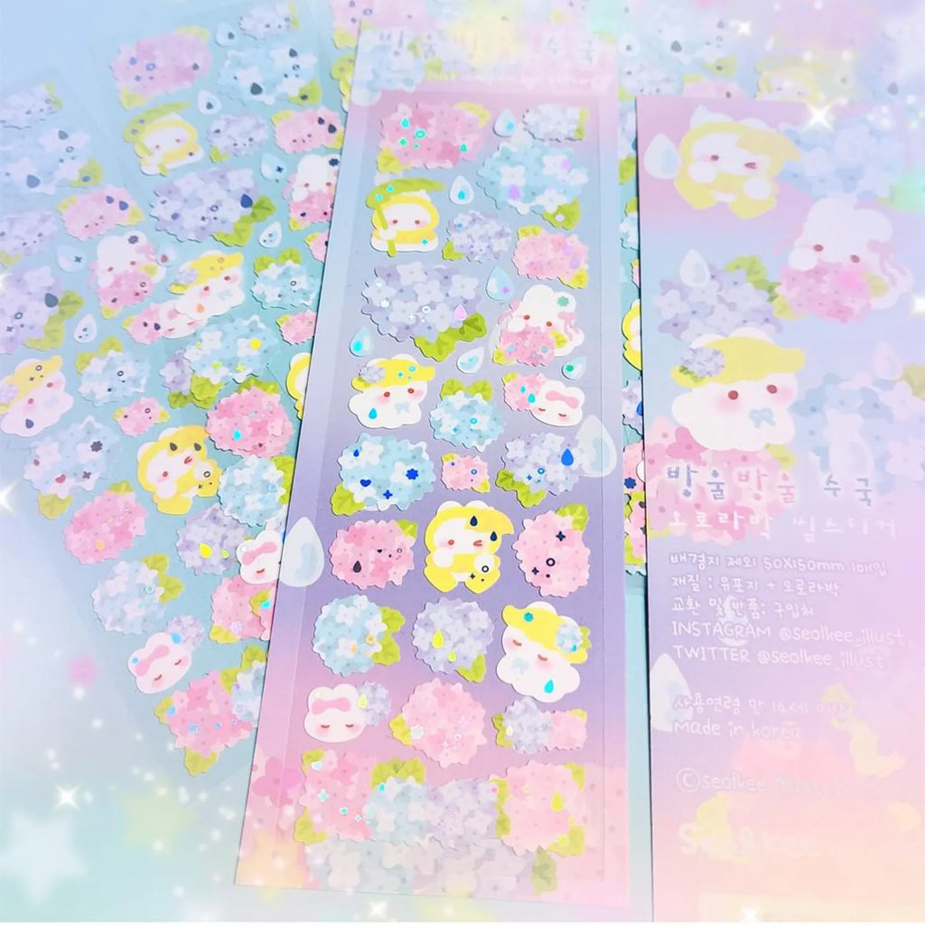 Seolkee Illust- Hydrangea Deco Sticker Sheet