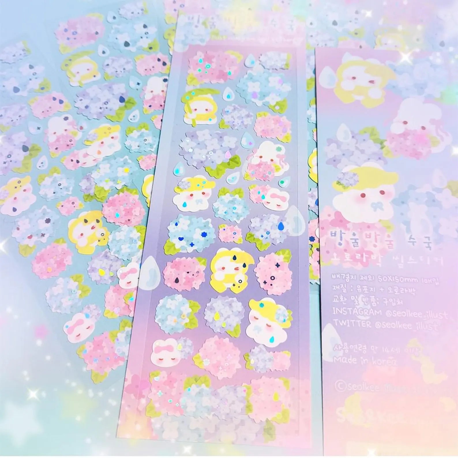 Seolkee Illust- Hydrangea Deco Sticker Sheet