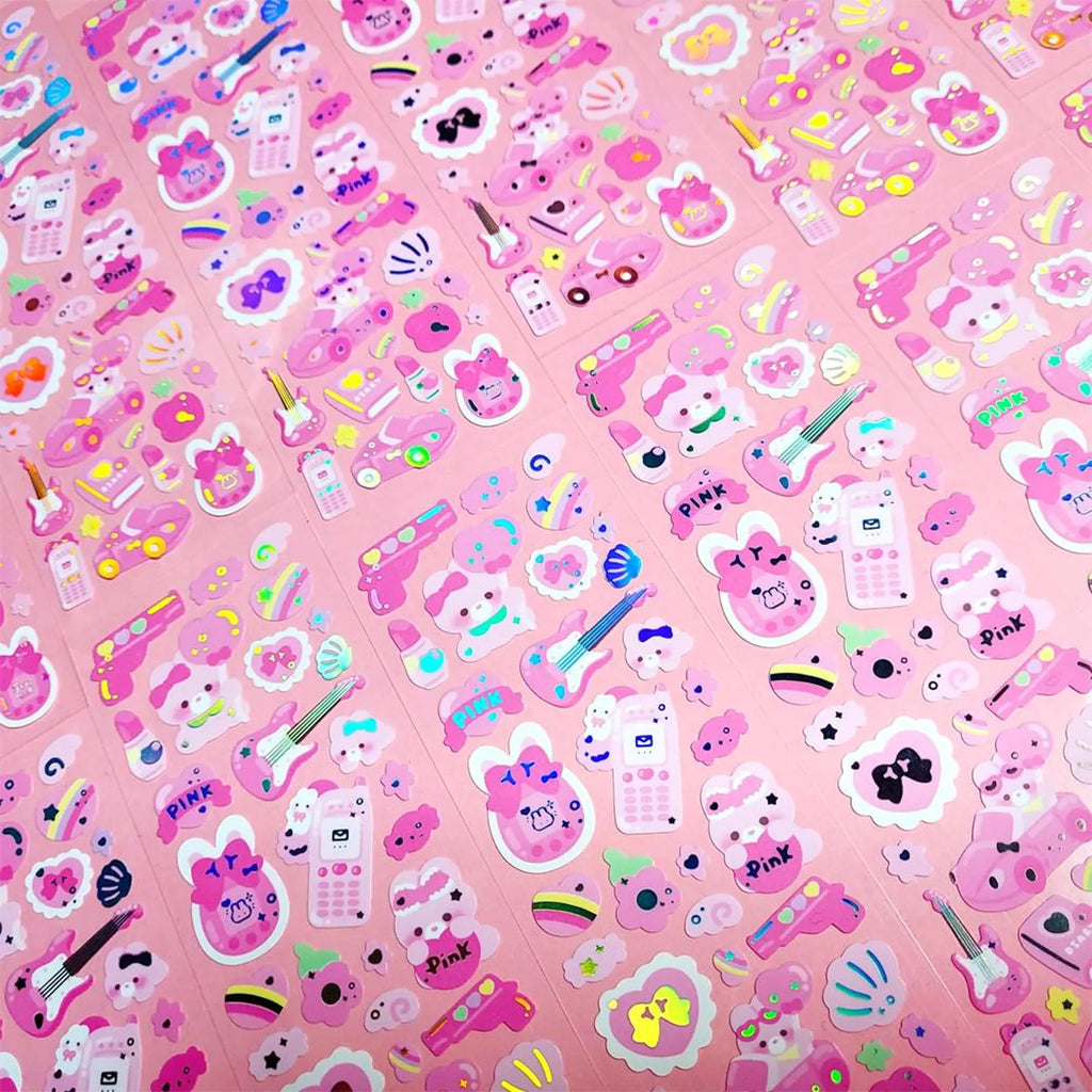 Seolkee Illust - Pink Party Deco Sticker Sheet
