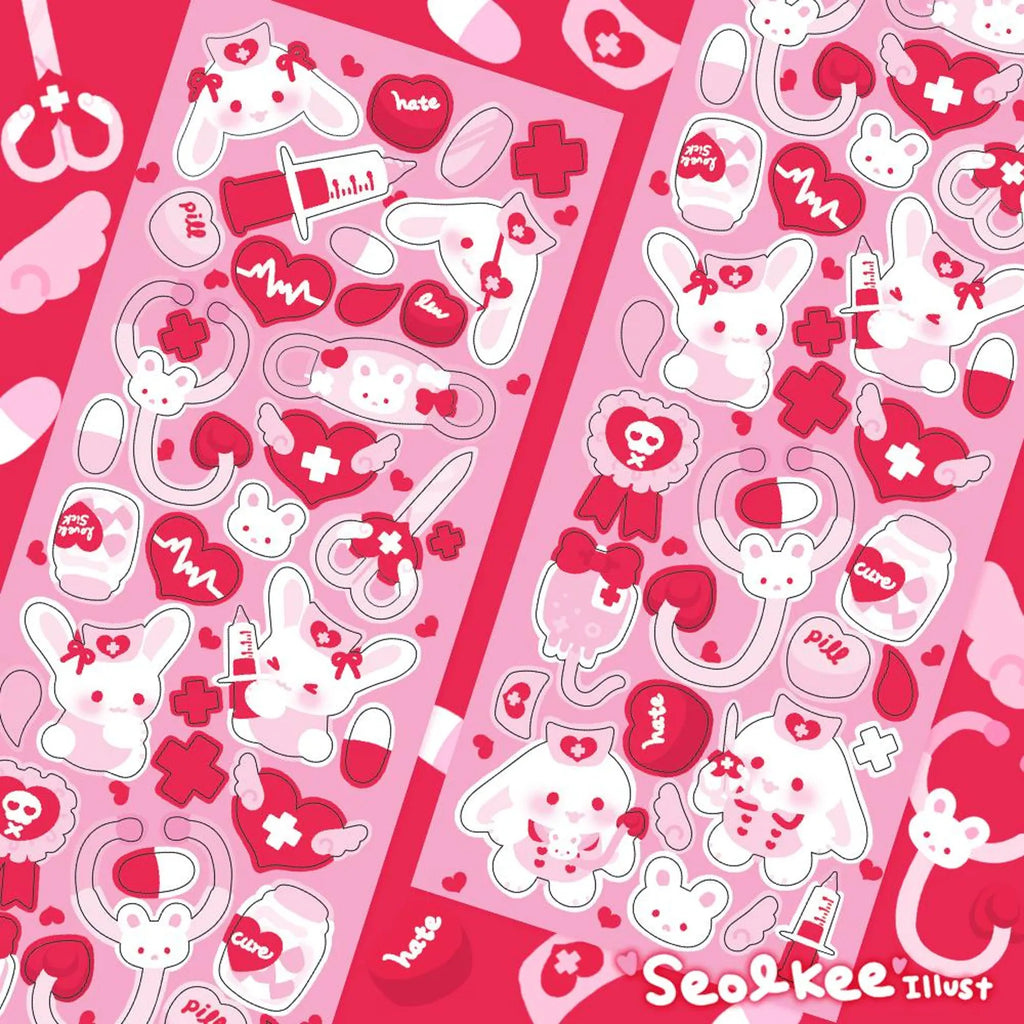 Seolkee Illust - Heart Hospital Deco Sticker Sheet