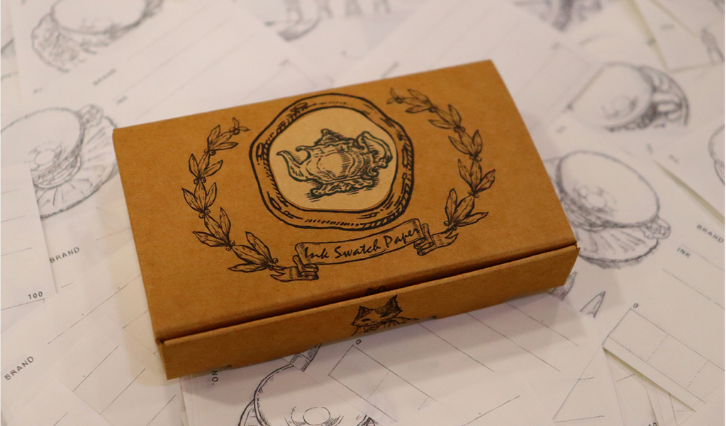 Dominant Industry - Takasago Paper Ink Swatch: Ink Tea Time Theme
