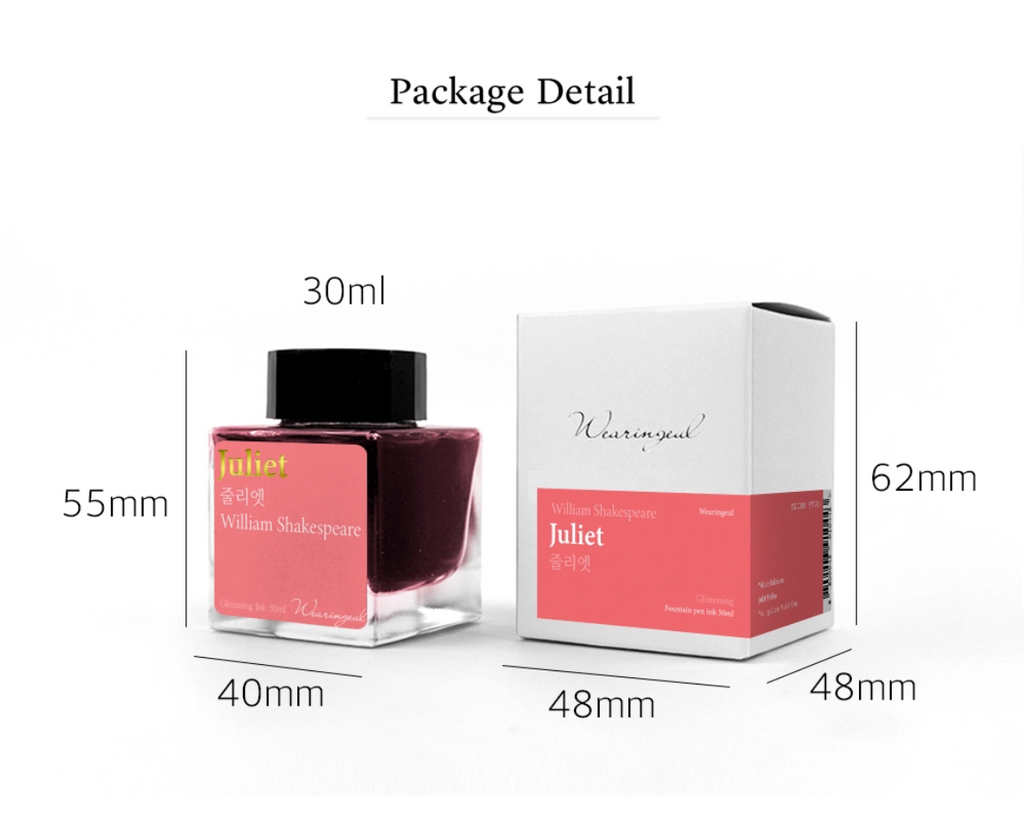 Wearingeul - Juliet Ink 30ml (by William Shakespeare)