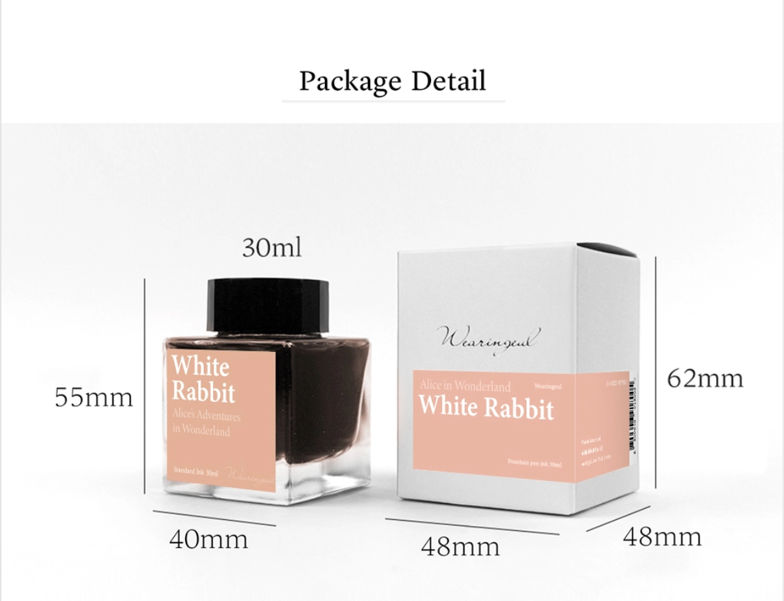 Wearingeul - White Rabbit Ink 30ml (Alice's Adventures in Wonderland)