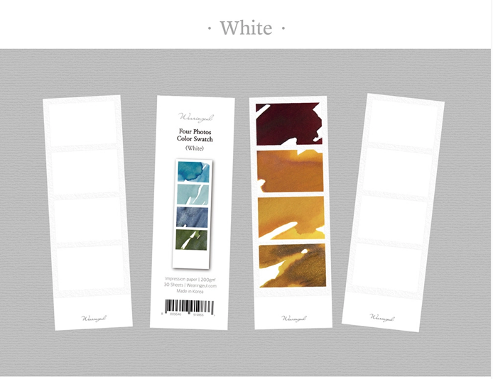 Wearingeul - Four Photos Color Swatch (30 Sheets) - White / Black