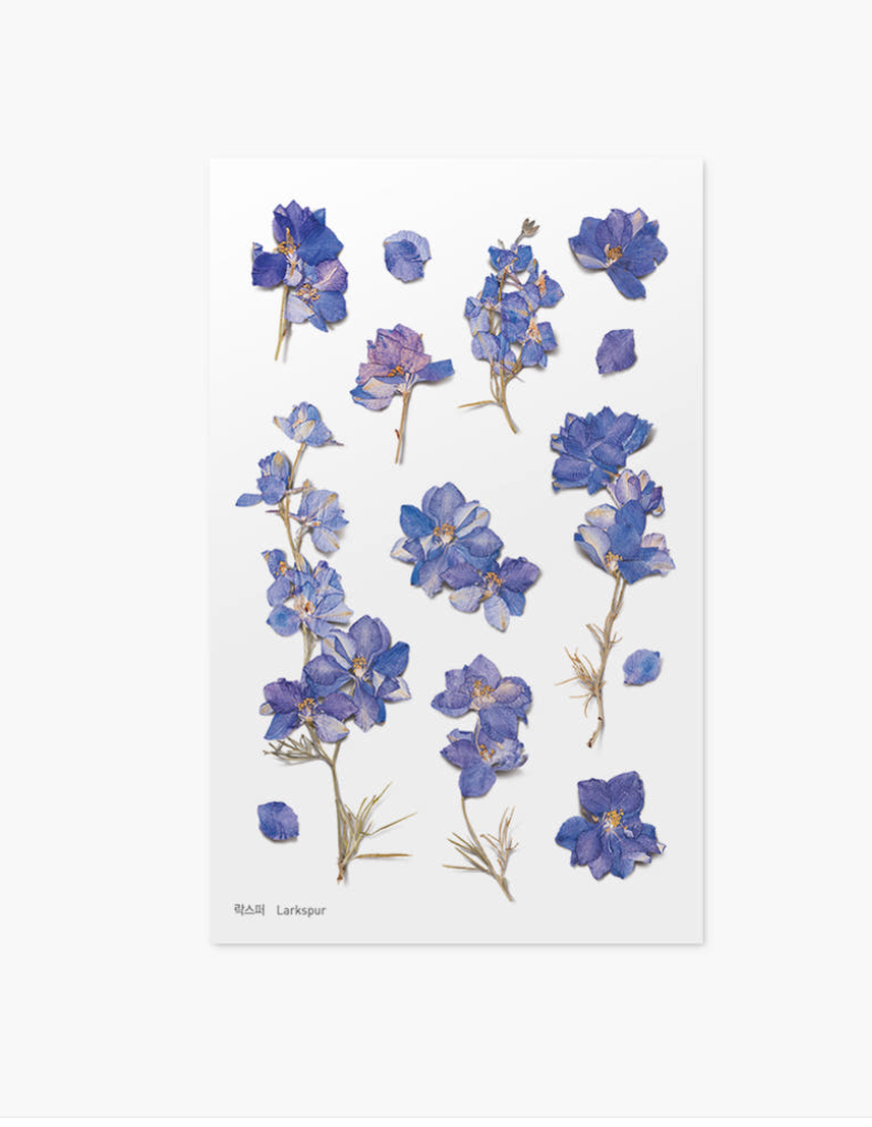 Appree - Pressed Flower Sticker Larkspur