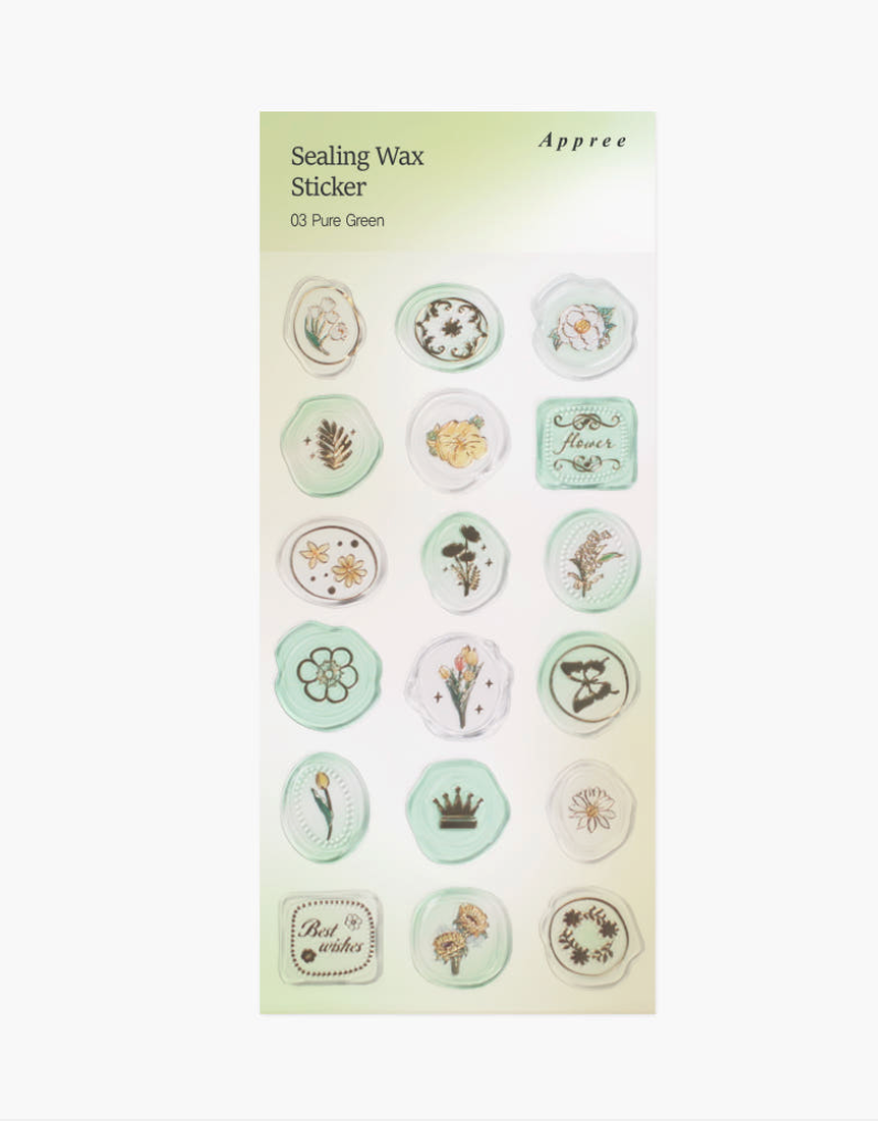 Appree - Sealing Wax Sticker Pure Green