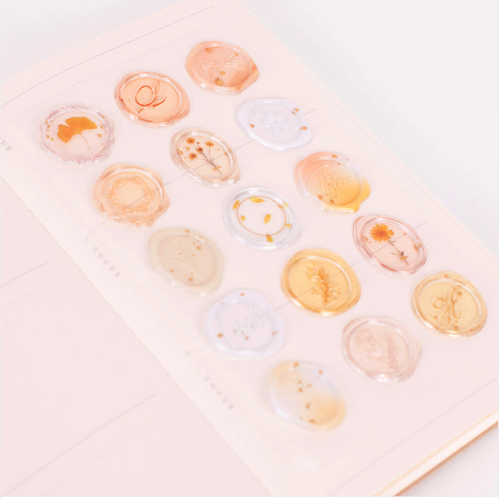 Appree - Sealing Wax Sticker Milky Yellow