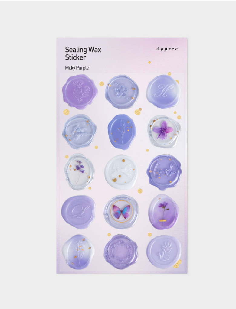 Appree - Sealing Wax Sticker Milky Purple