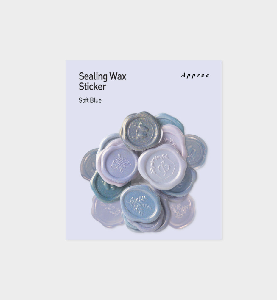 Appree - Sealing Wax Sticker Soft Blue