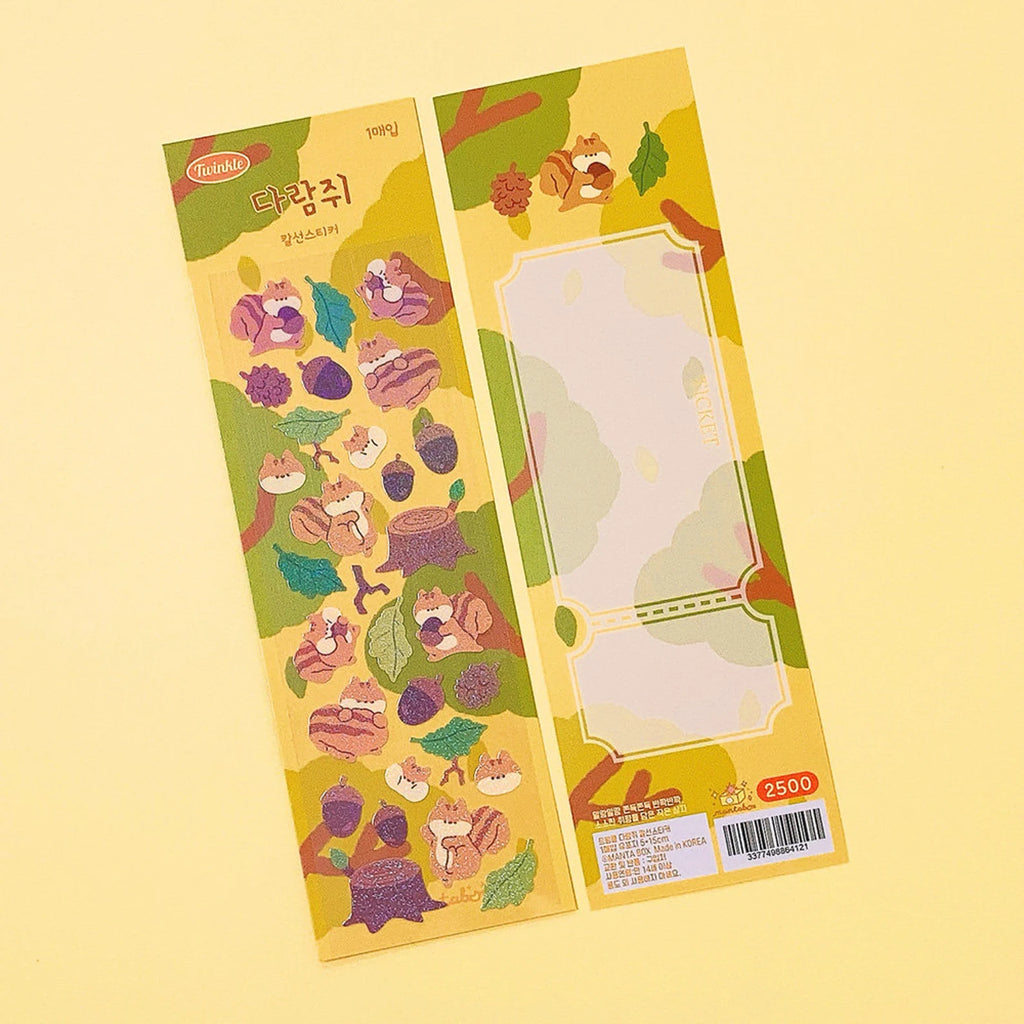 Mantabox - Squirrel Deco Sticker Sheet