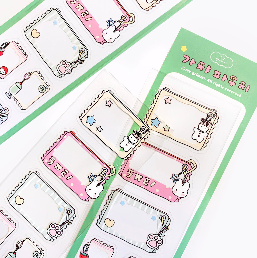 MyGrimmi - My Cute Pouch Sticker Sheet