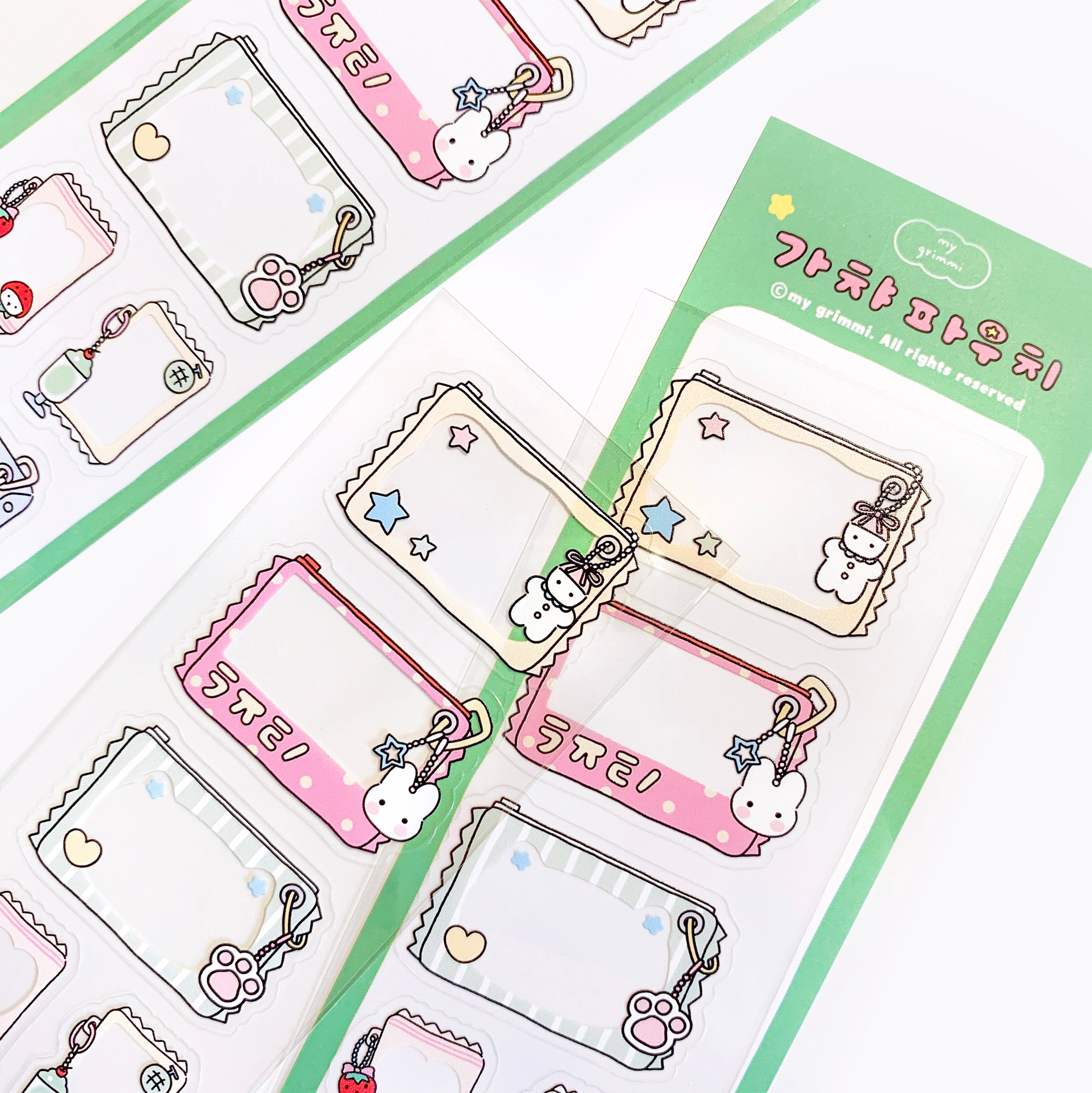 MyGrimmi - My Cute Pouch Sticker Sheet