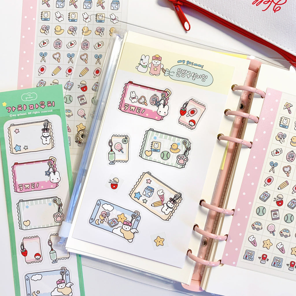 MyGrimmi - My Cute Pouch Sticker Sheet