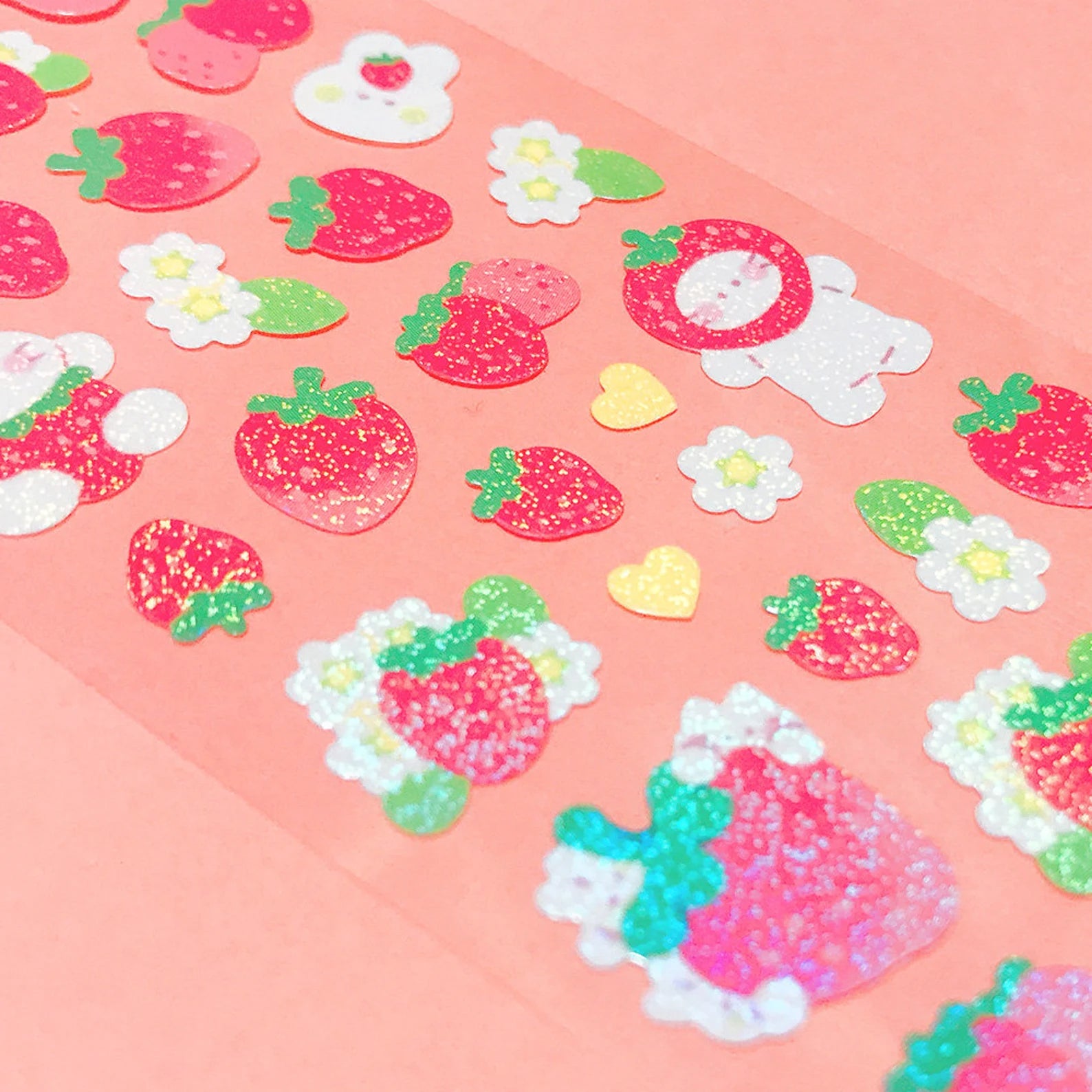 Mantabox - Strawberry Party Deco Sticker Sheet