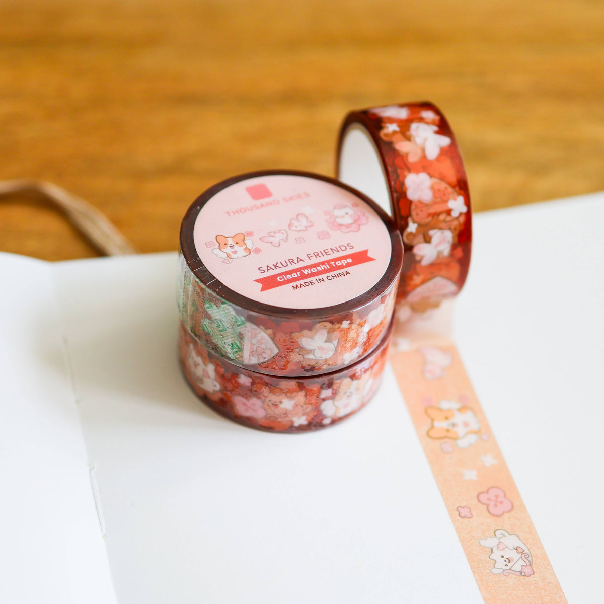 PET Tape (Transparent) Sakura Friends