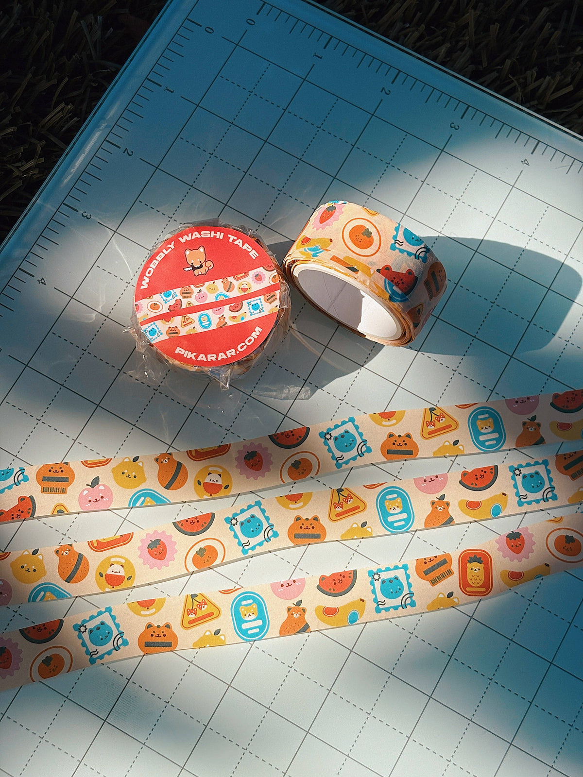Washi tape (wobbly) | Fruit Stickers
