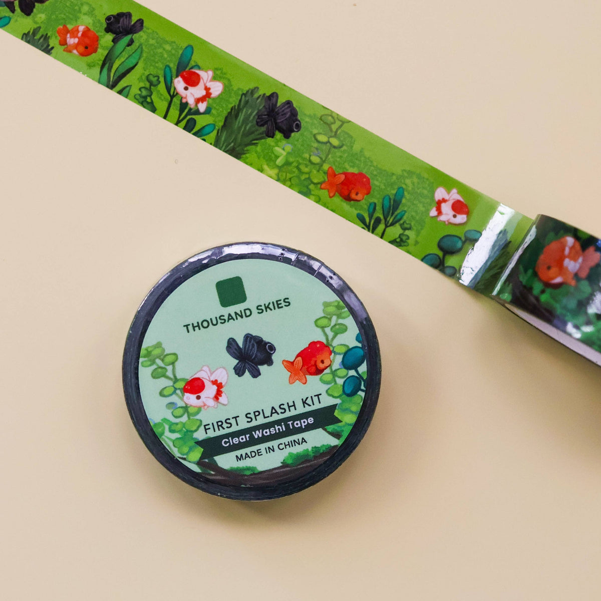 PET Tape (Transparent) First Splash Kit - Goldfish