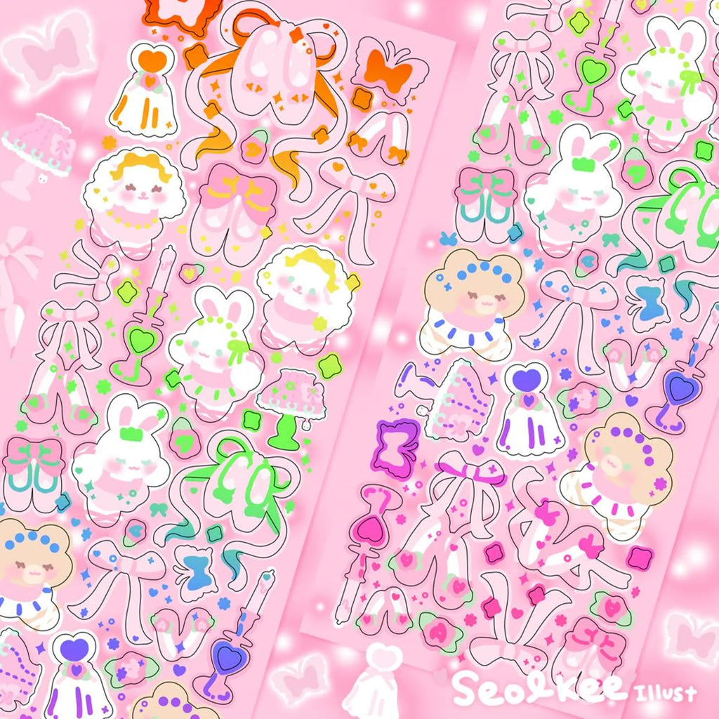Seolkee Illust - Ballet Baby Deco Sticker Sheet