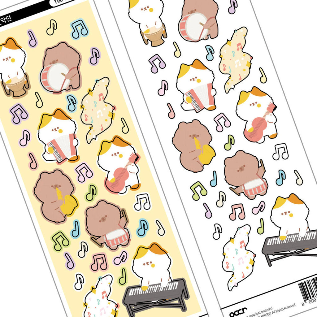 Eddur - Chiddu & Beddu Music Band Deco Sticker Sheet