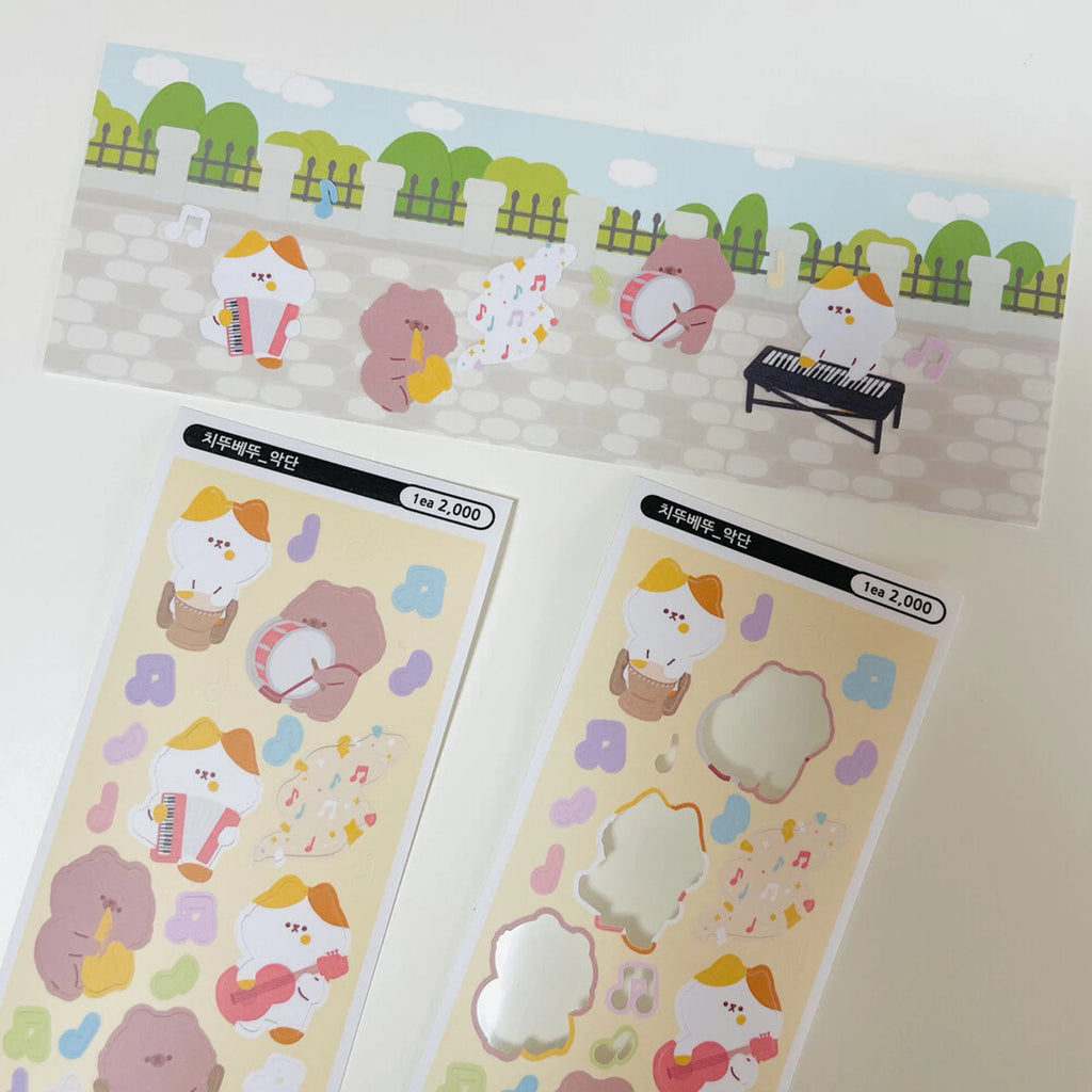 Eddur - Chiddu & Beddu Music Band Deco Sticker Sheet