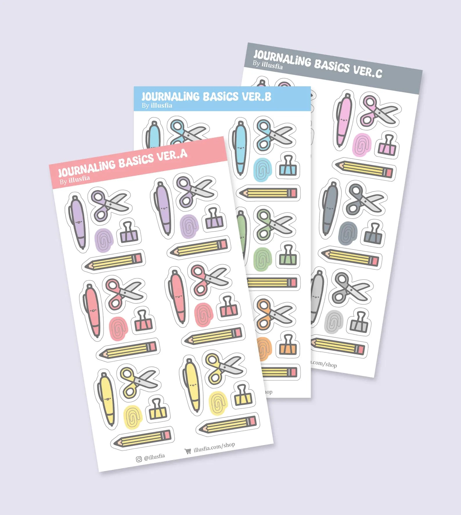 Illusfia - Journaling Basics Sticker Sheet