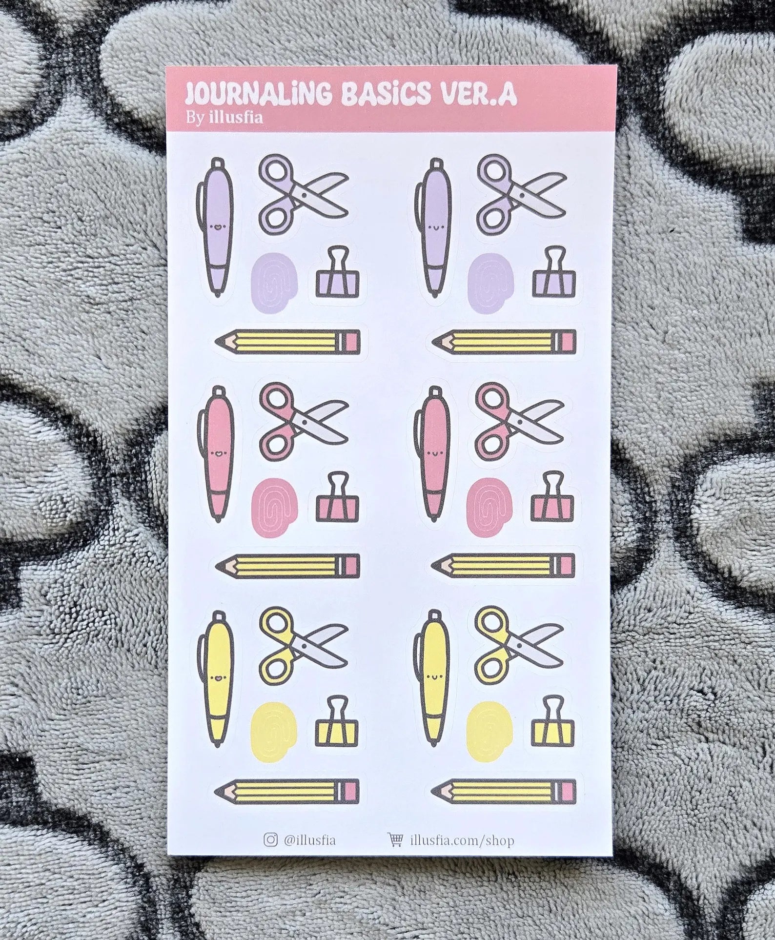 Illusfia - Journaling Basics Sticker Sheet
