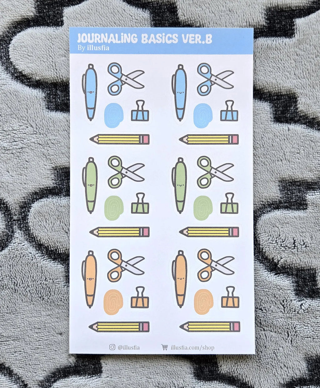 Illusfia - Journaling Basics Sticker Sheet