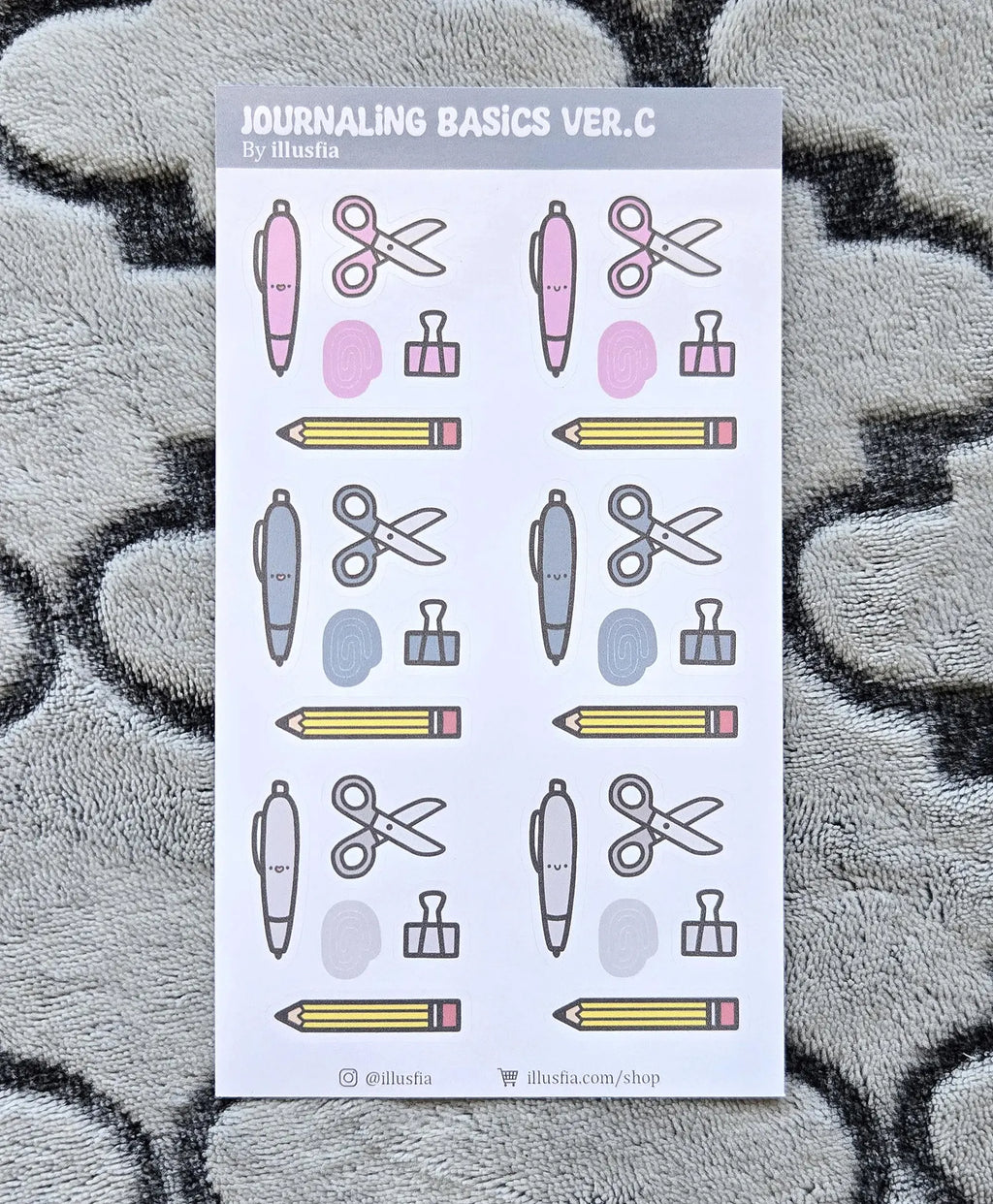 Illusfia - Journaling Basics Sticker Sheet