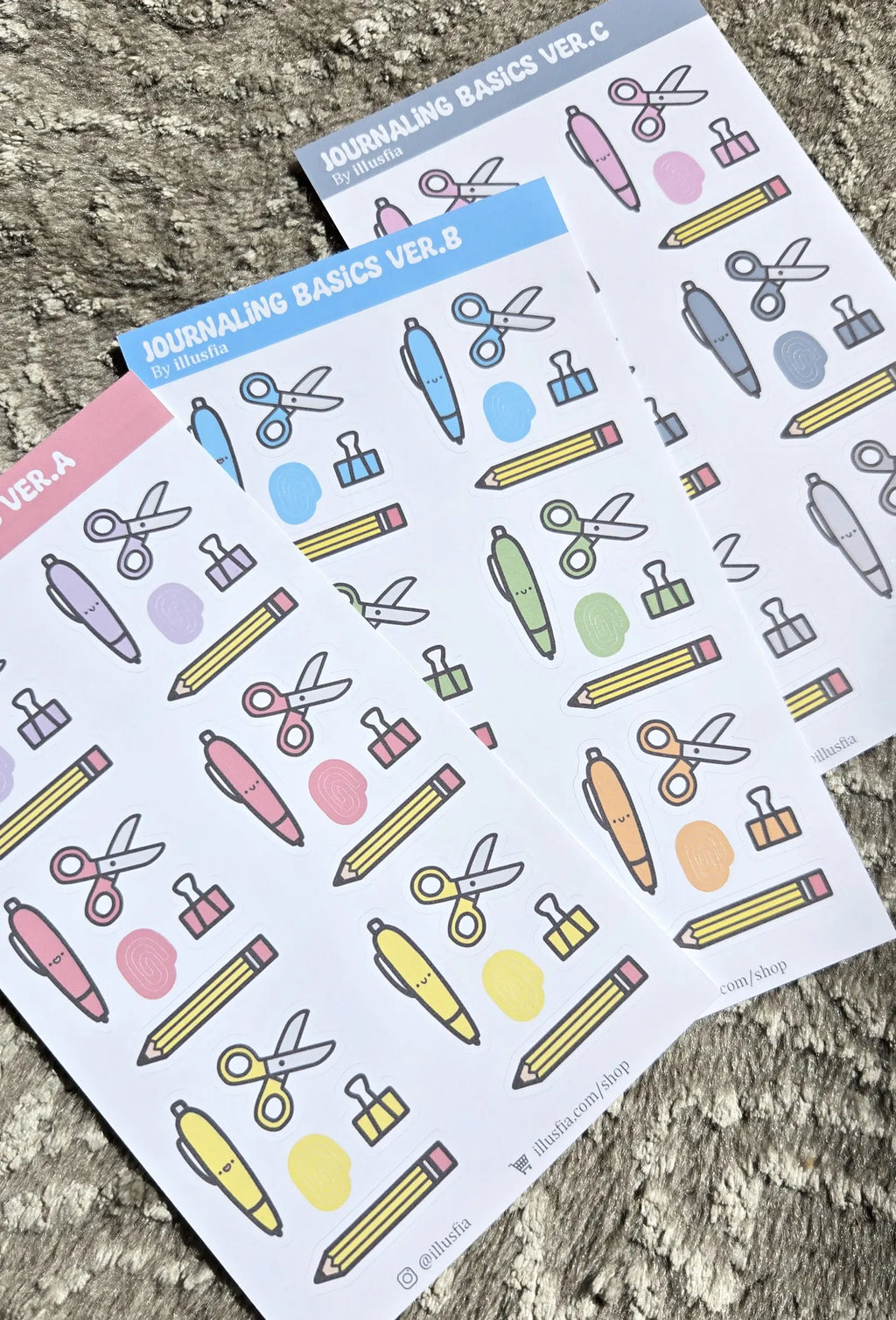 Illusfia - Journaling Basics Sticker Sheet