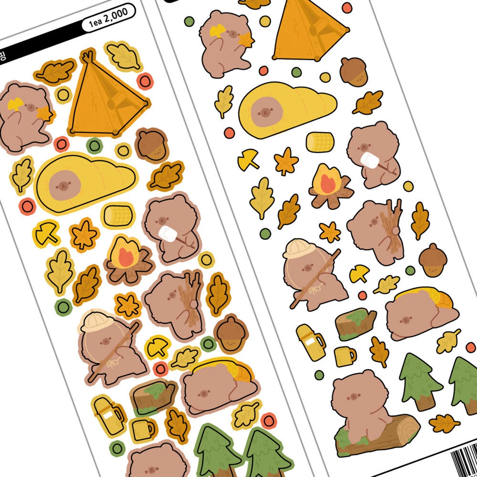 Eddur - Beddu Camping Deco Sticker Sheet