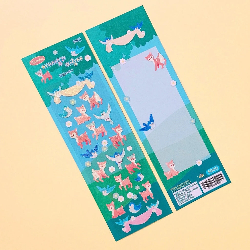 Mantabox - Bambi and Blue Bird Deco Sticker Sheet