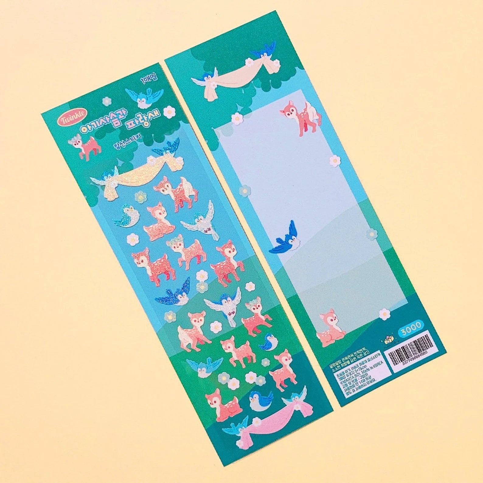 Mantabox - Bambi and Blue Bird Deco Sticker Sheet