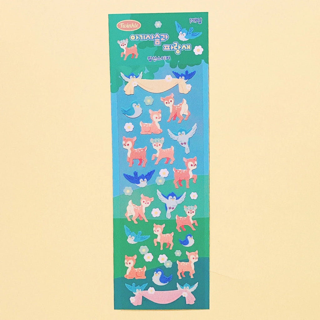 Mantabox - Bambi and Blue Bird Deco Sticker Sheet