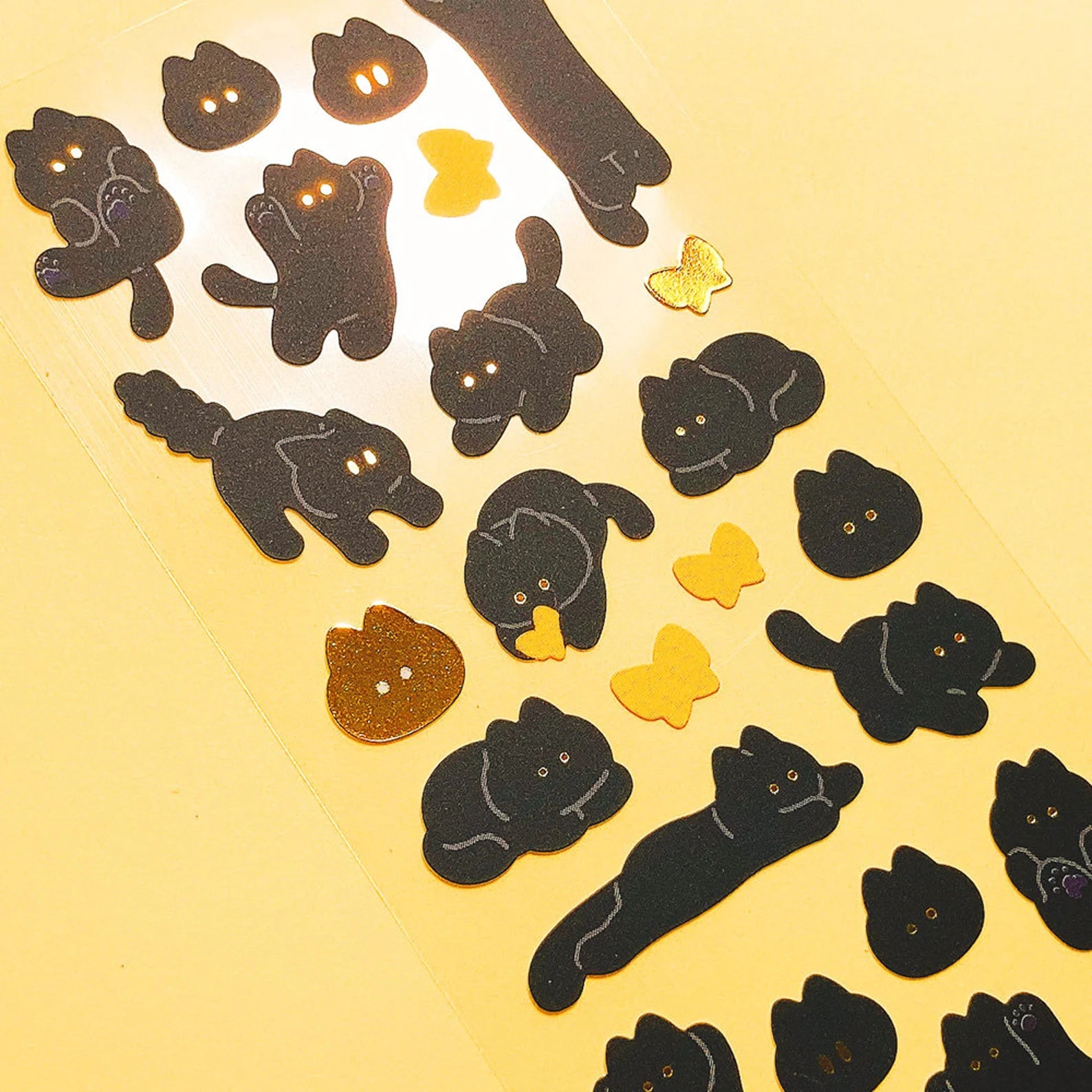 Mantabox - Black Kitten Deco Sticker Sheet