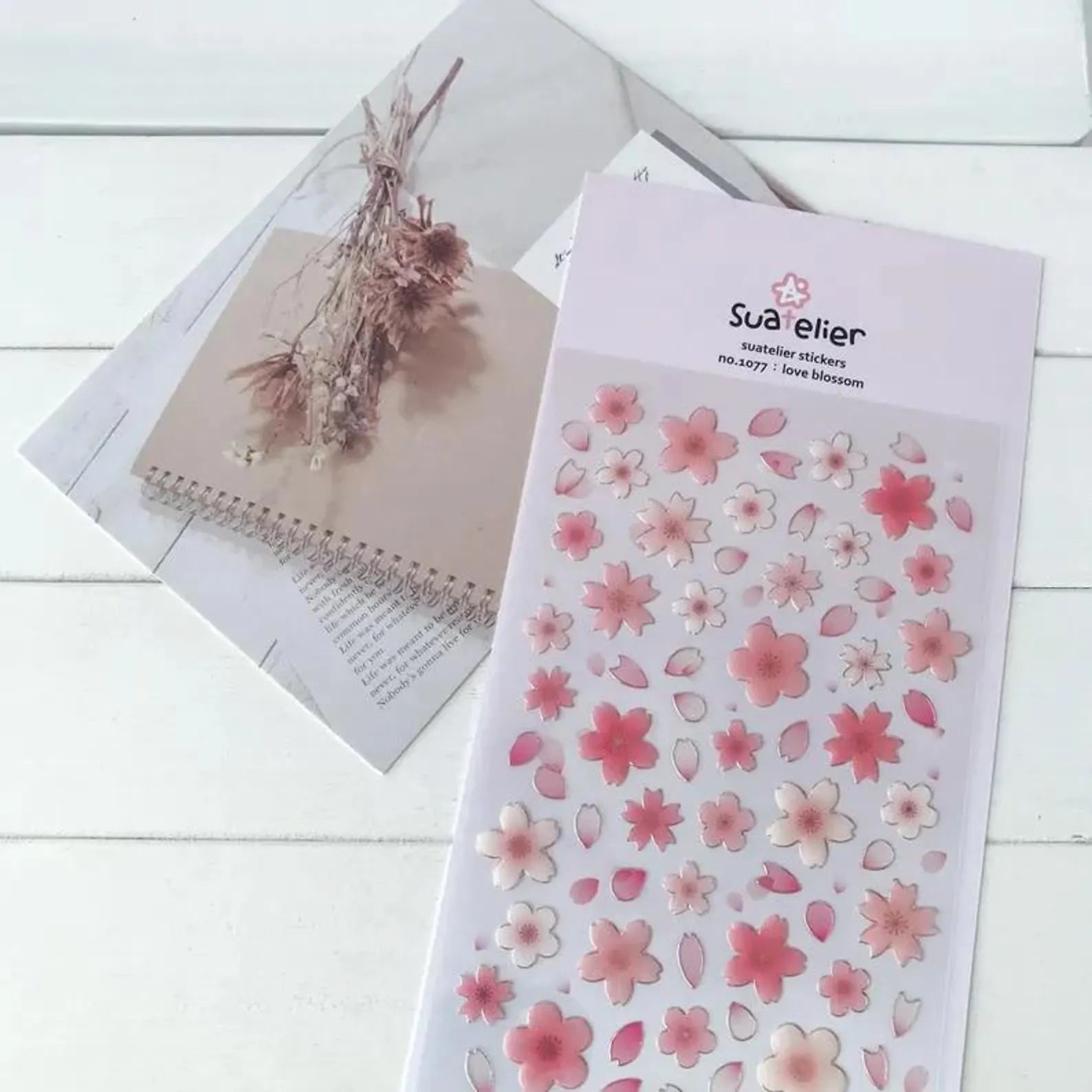 Suatelier - Love Blossom Deco Sticker Sheet