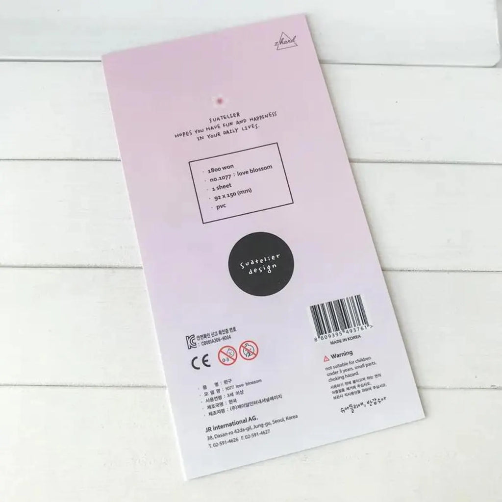 Suatelier - Love Blossom Deco Sticker Sheet