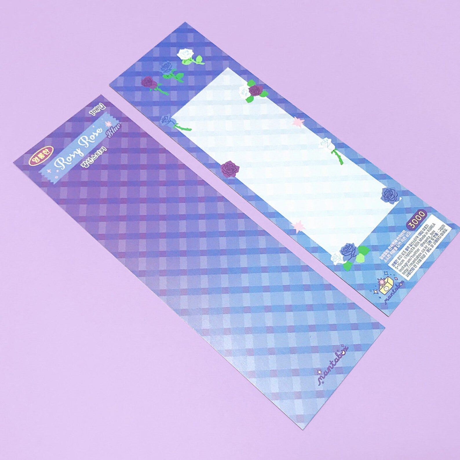 Mantabox - Rosy Rose Blue Deco Sticker Sheet