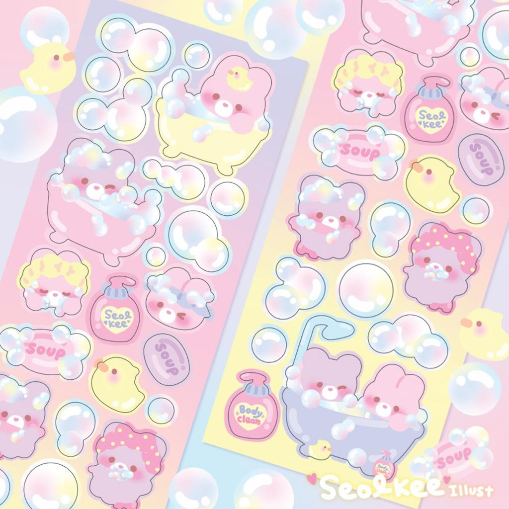 Seolkee Illust - Bubble Bubble Deco Sticker Sheet