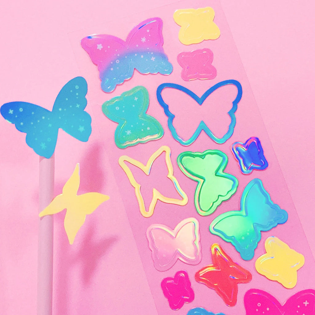 Mantabox - Butterfly in Butterfly Deco Sticker Sheet