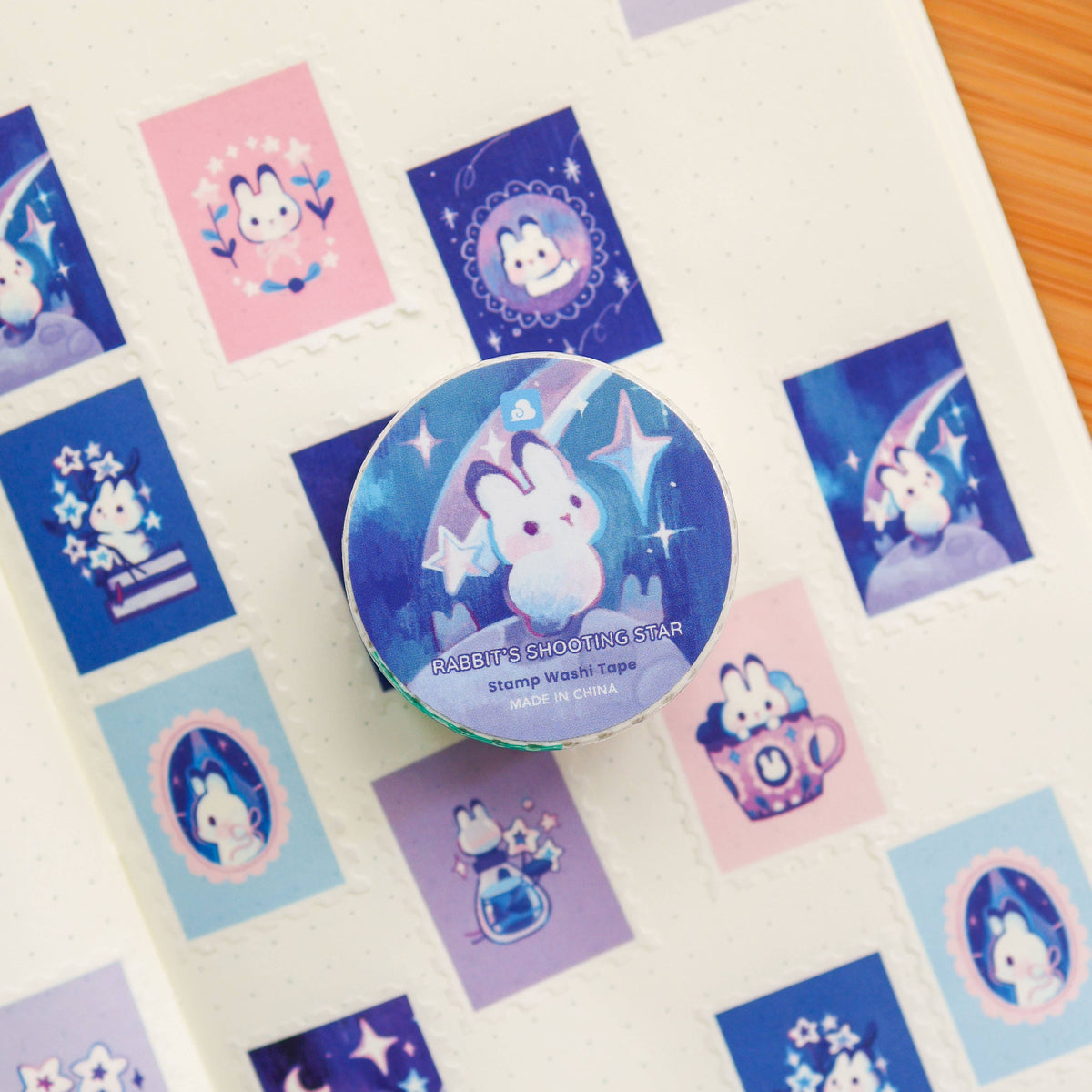 Stamp Washi Tape - Rabbit's Shooting Star