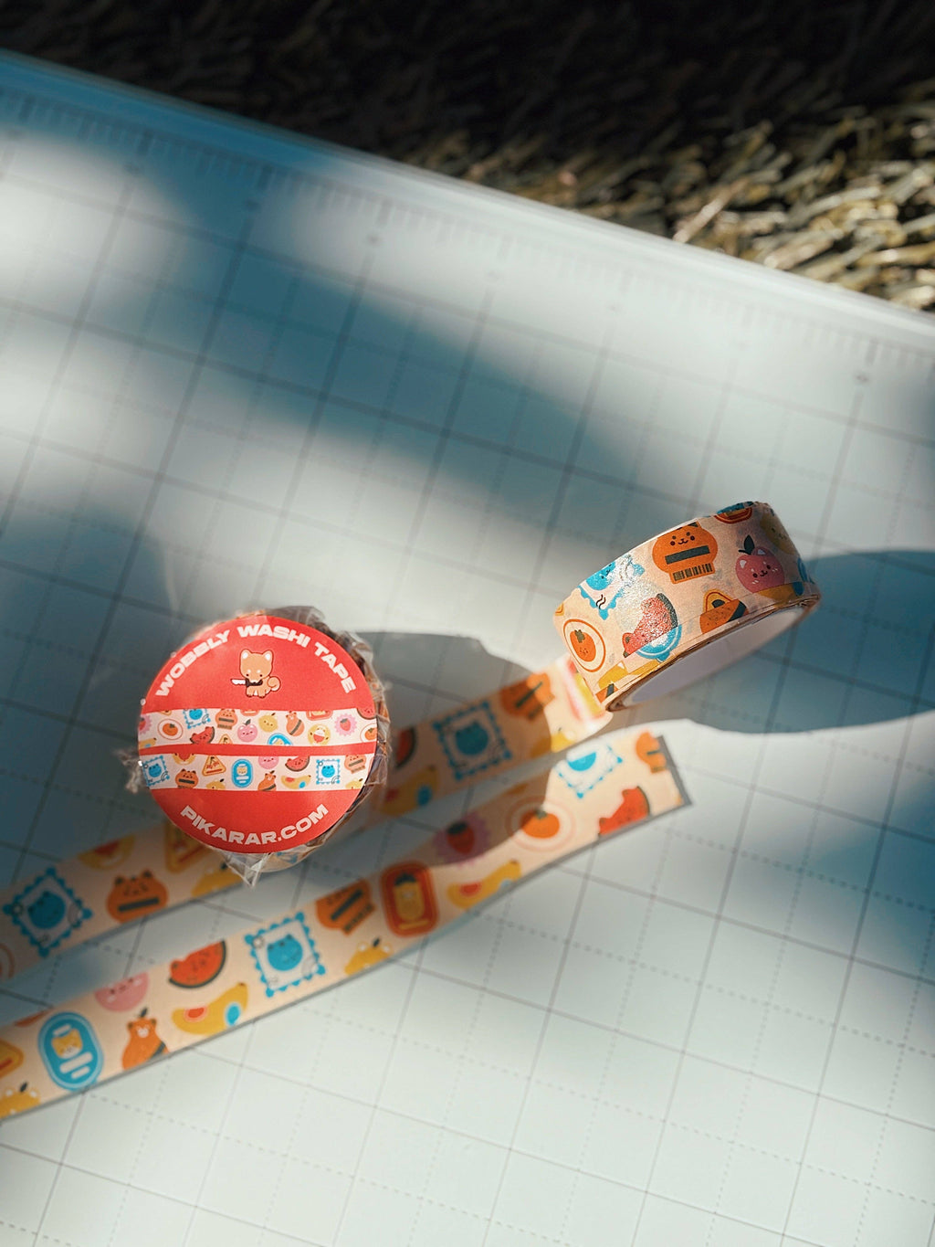 Washi tape (wobbly) | Fruit Stickers